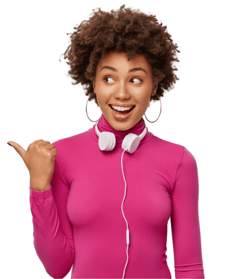 Happy woman after using LIpoTrim weight management product